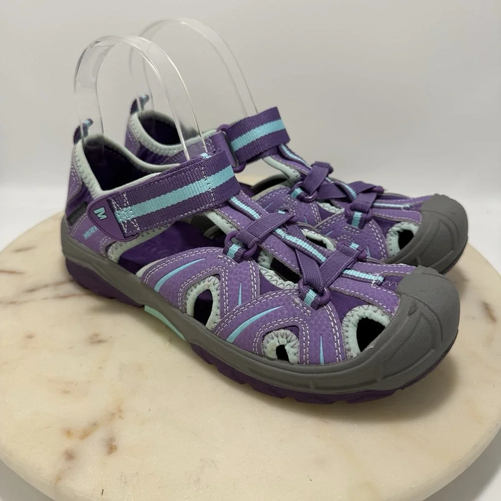 Merrell Hydro H2O Hiker Purple Waterproof Kids Sandals Shoes Size 5M